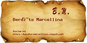 Beráts Marcellina névjegykártya
